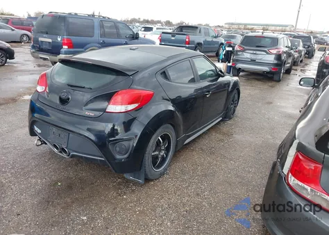 2013 Hyundai Veloster Turbo W/Black z USA, uszkodzony, nr VIN KMHTC6AE6DU179365